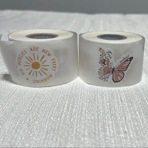 Faith Based/Inspirational Sticker Rolls boho style over 500 stickers Christian